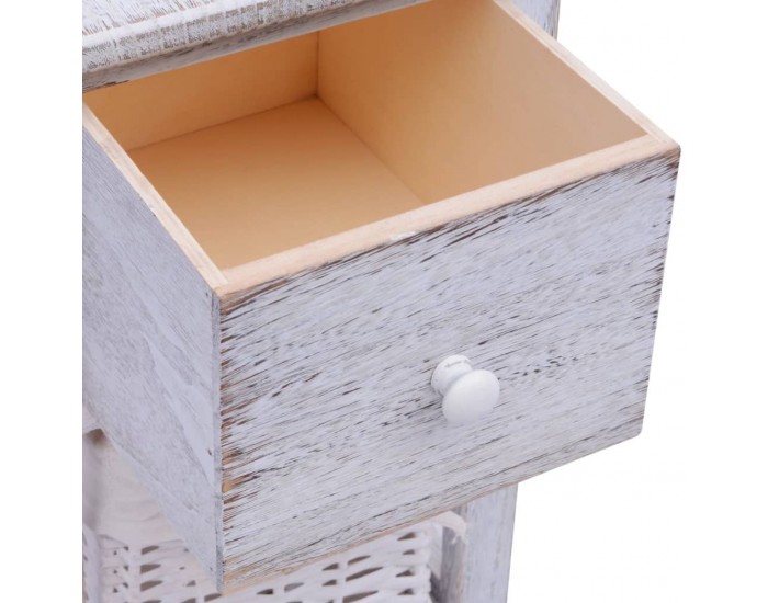 Sonata H Нощно шкафче, дърво, бяло