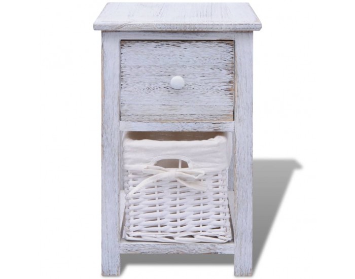 Sonata H Нощно шкафче, дърво, бяло