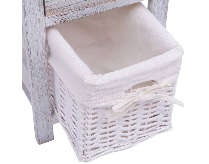 Sonata H Нощно шкафче, дърво, бяло