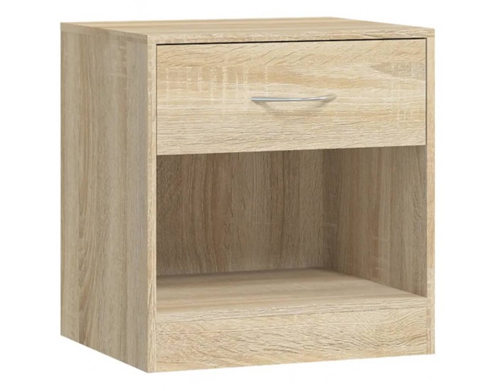 Sonata H Нощно шкафче с чекмедже, 2 бр, цвят дъб