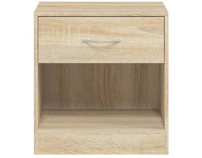 Sonata H Нощно шкафче с чекмедже, 2 бр, цвят дъб