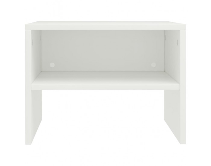 Sonata H Нощни шкафчета, 2 бр, бели, 40x30x30 см, инженерно дърво