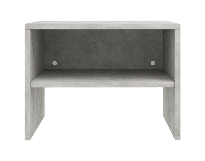 Sonata H Нощни шкафчета, 2 бр, бетонно сив, 40x30x30 см, инженерно дърво