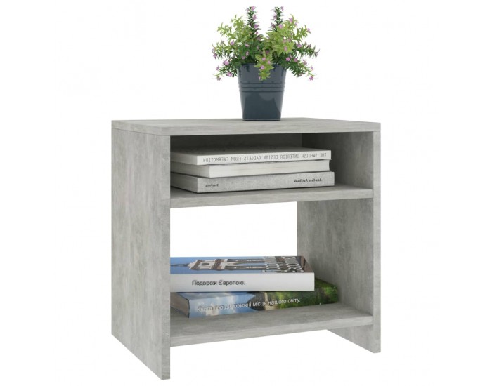 Sonata H Нощни шкафчета 2 бр бетоново сиво 40x30x40 см инженерно дърво