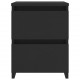 Sonata H Нощни шкафчета, 2 бр, черни, 30x30x40 см, инженерно дърво