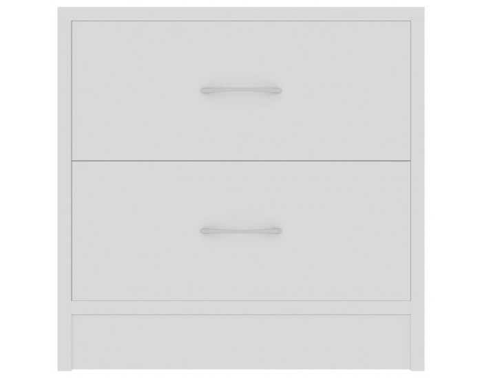 Sonata H Нощни шкафчета, 2 бр, бели, 40x30x40 см, инженерно дърво