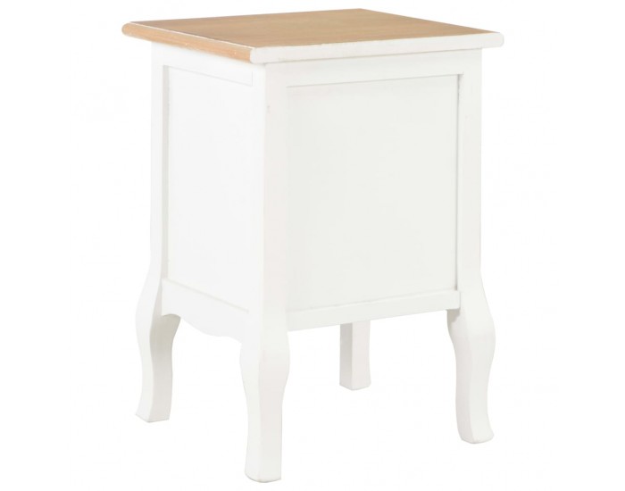 Sonata H Нощни шкафчета, 2 бр, бели, 35x30x49 см, МДФ