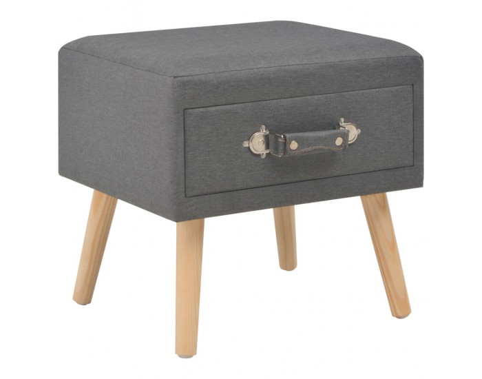 Sonata H Нощни шкафчета, 2 бр, тъмносиви, 40x35x40 см, плат