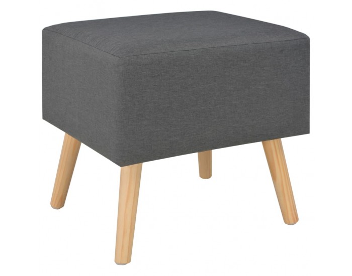 Sonata H Нощни шкафчета, 2 бр, тъмносиви, 40x35x40 см, плат