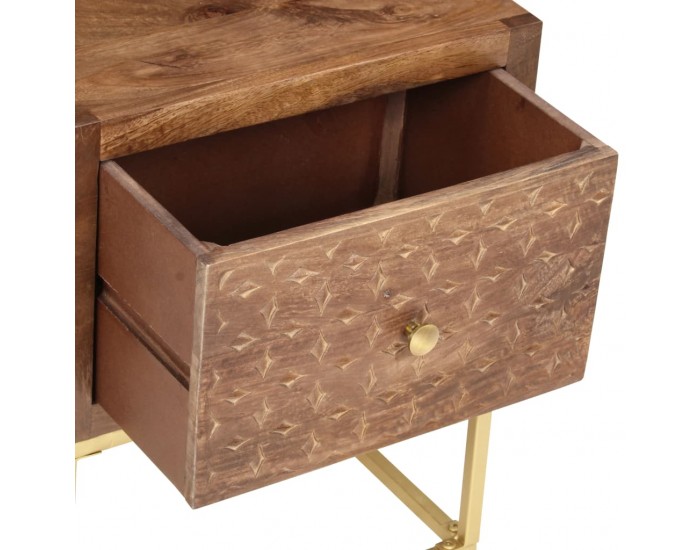 Sonata H Нощно шкафче, 40х30х50 см, мангово дърво масив