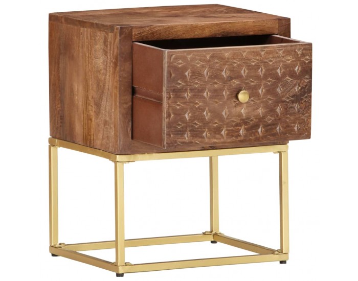 Sonata H Нощно шкафче, 40х30х50 см, мангово дърво масив