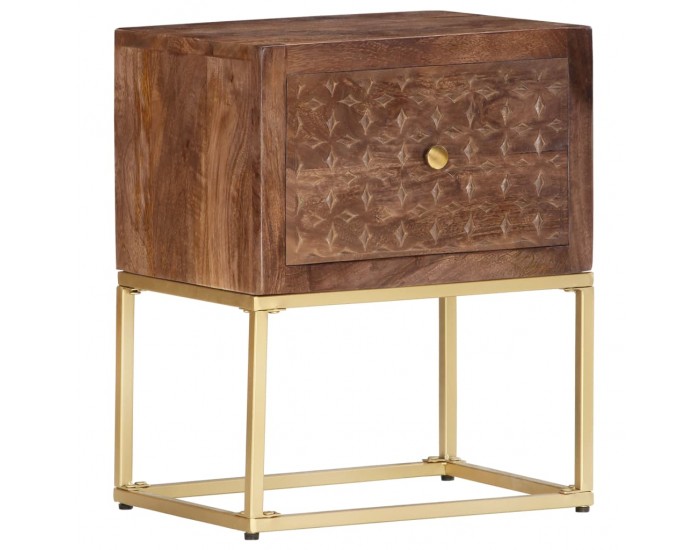 Sonata H Нощно шкафче, 40х30х50 см, мангово дърво масив