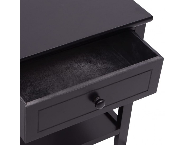 Sonata H Нощни шкафчета, 2 броя, дърво, черно