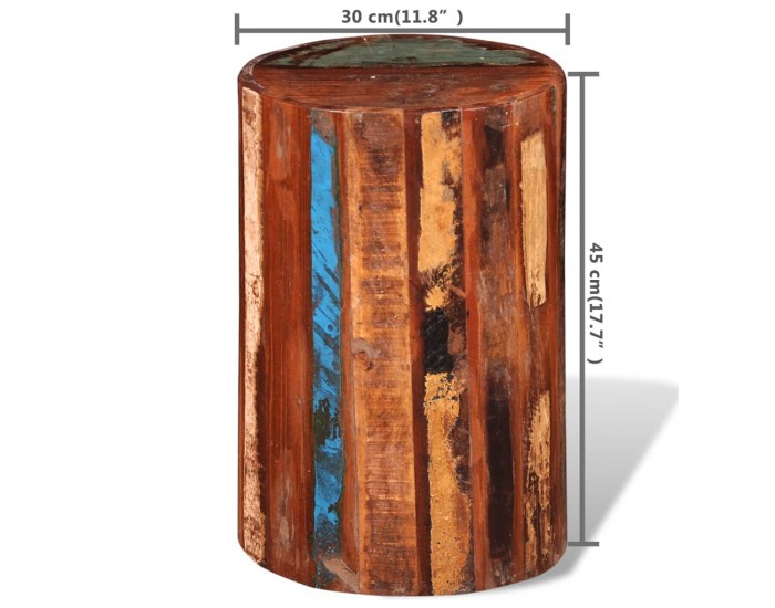 Sonata H Табуретка, регенерирано дърво масив