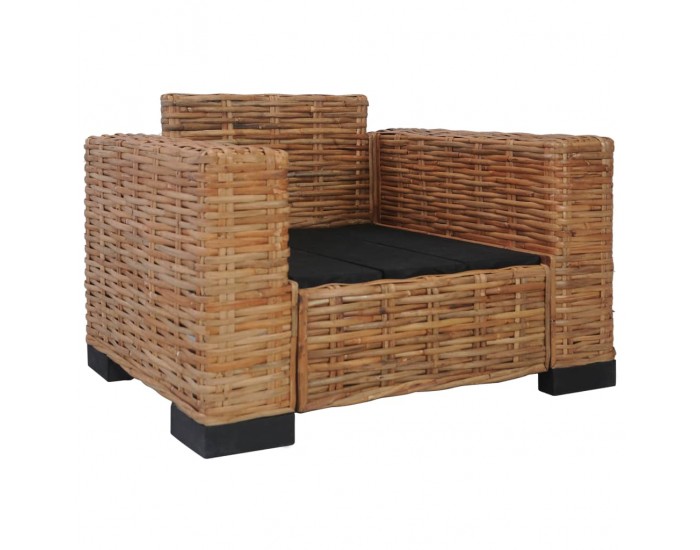 Sonata H Фотьойл с възглавници, естествен ратан