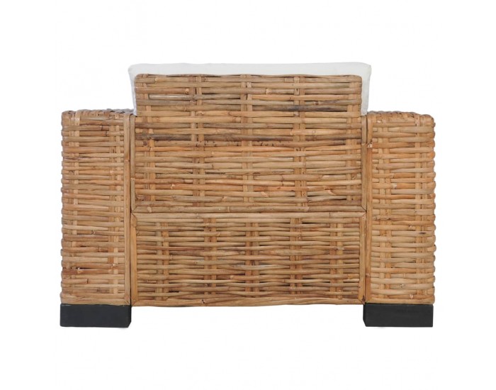 Sonata H Фотьойл с възглавници, естествен ратан