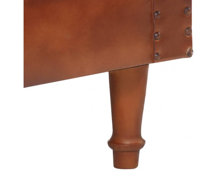 Sonata H Фотьойл, кафяв, естествена кожа