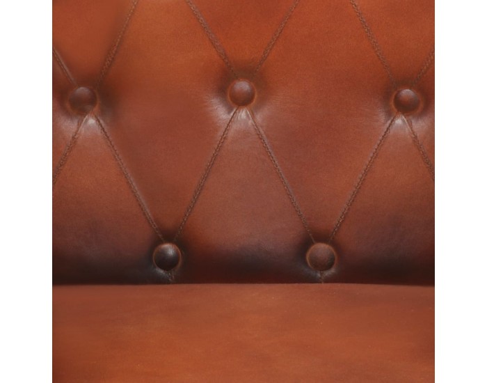 Sonata H Фотьойл, кафяв, естествена кожа