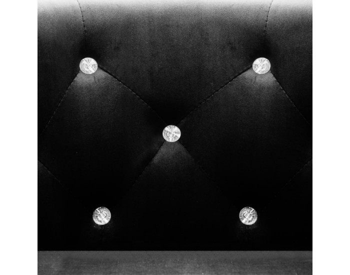 Sonata H Фотьойл, черен, кадифе Sonata H Фотьойл, черен, кадифе