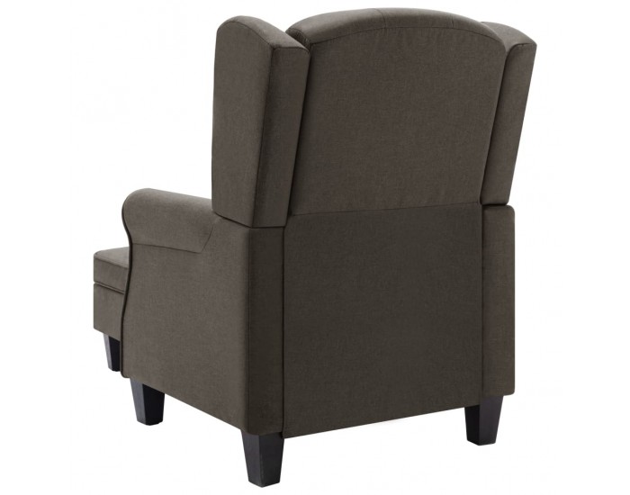 Sonata H Фотьойл с табуретка за крака, таупе, текстил