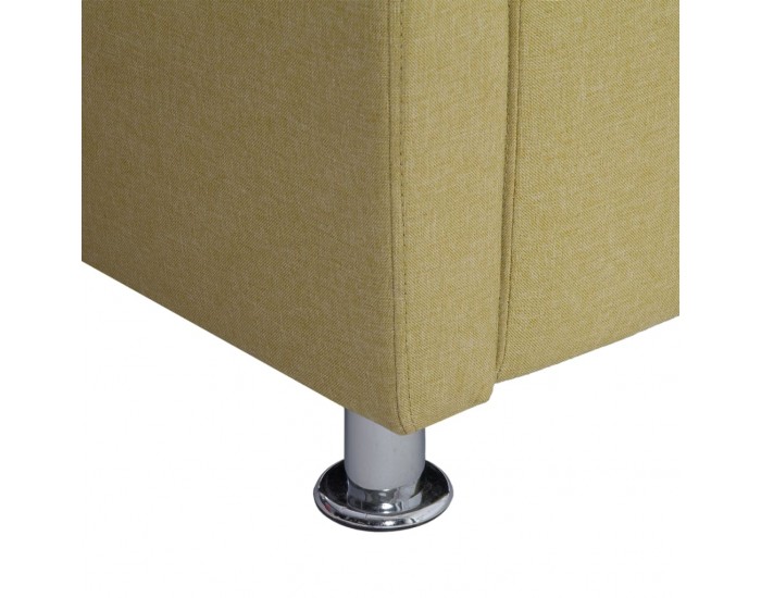 Sonata H Фотьойл с кубична форма, зелен, текстил