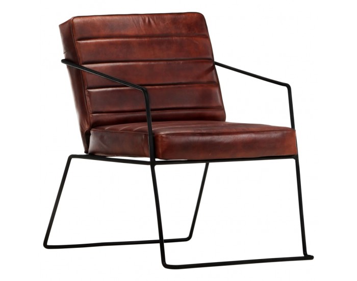 Sonata H Фотьойл, тъмнокафяв, естествена кожа