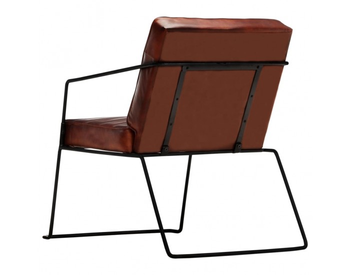 Sonata H Фотьойл, тъмнокафяв, естествена кожа