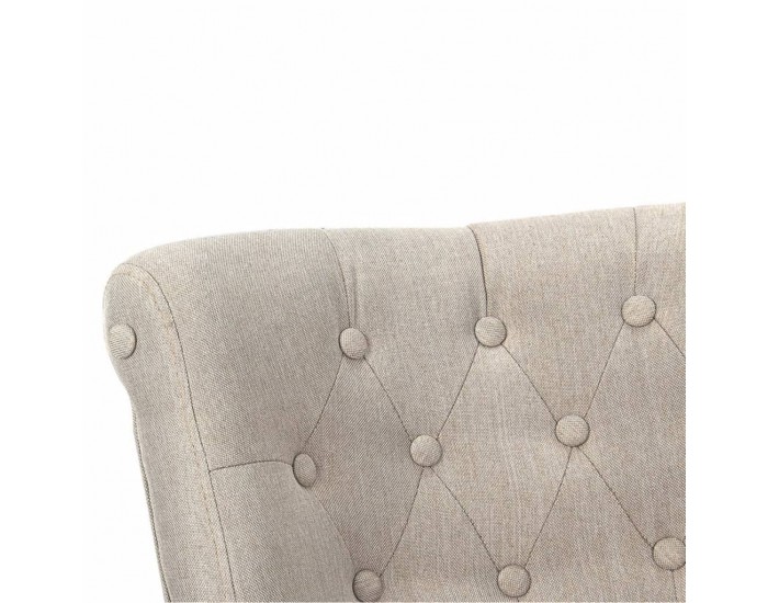 Sonata H Фотьойл във френски стил, кремав, текстил