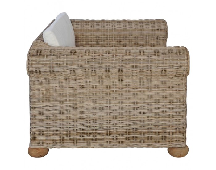 Sonata H Фотьойл с възглавници, естествен ратан