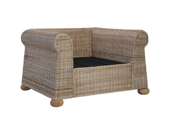 Sonata H Фотьойл с възглавници, естествен ратан