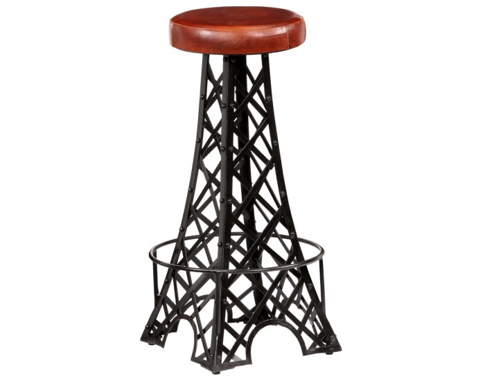 Sonata H Бар столове, 2 бр, естествена кожа