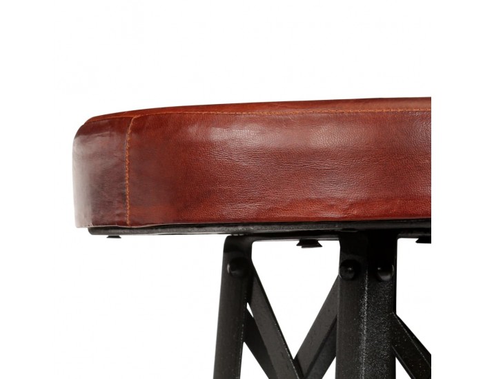 Sonata H Бар столове, 2 бр, естествена кожа