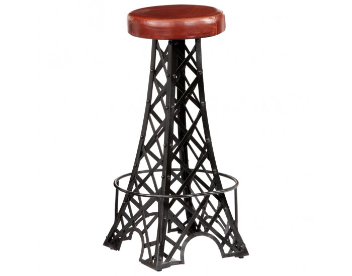 Sonata H Бар столове, 2 бр, естествена кожа