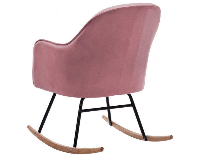Sonata H Люлеещ стол, розов, кадифе