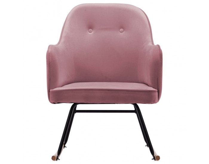 Sonata H Люлеещ стол, розов, кадифе