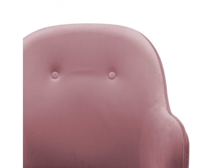 Sonata H Люлеещ стол, розов, кадифе
