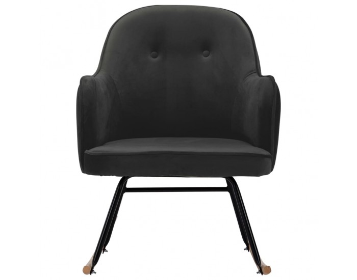 Sonata H Люлеещ стол, тъмносив, кадифе