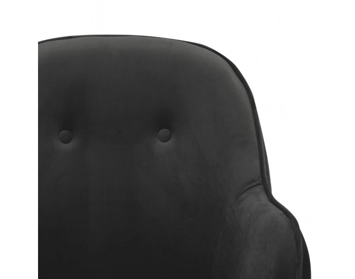 Sonata H Люлеещ стол, тъмносив, кадифе