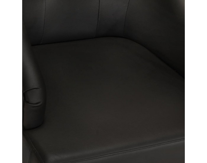 Sonata H Трапезни столове, 2 бр, черни, естествена козя кожа