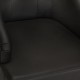Sonata H Трапезни столове, 2 бр, черни, естествена козя кожа