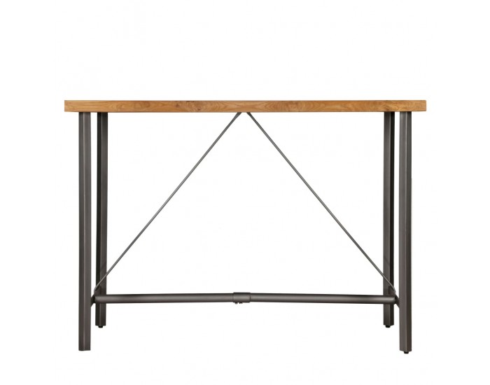 Sonata H Бар маса, регенерирано тиково дърво масив, 150x70x106 см