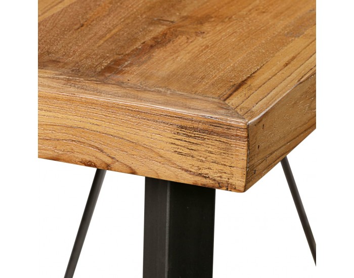 Sonata H Бар маса, регенерирано тиково дърво масив, 150x70x106 см