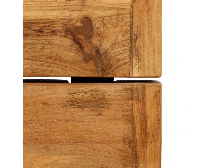 Sonata H Бар маса, регенерирано тиково дърво масив, 150x70x106 см