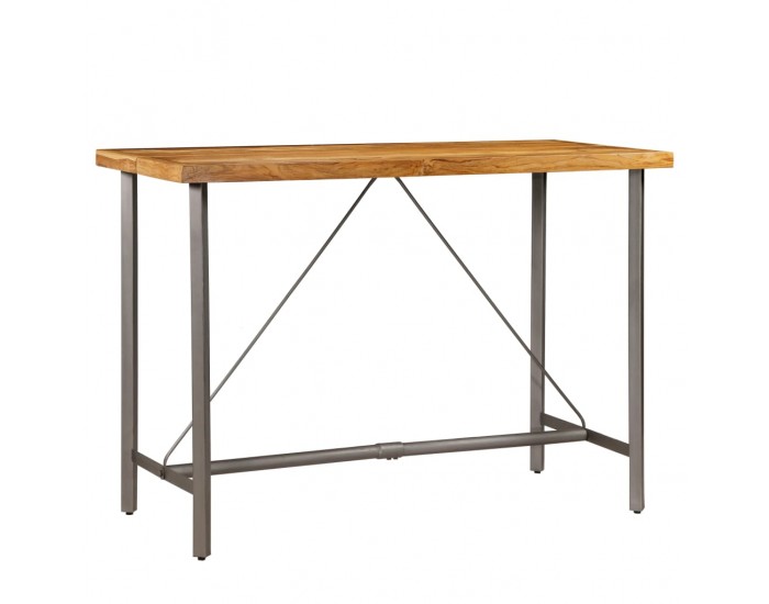 Sonata H Бар маса, регенерирано тиково дърво масив, 150x70x106 см