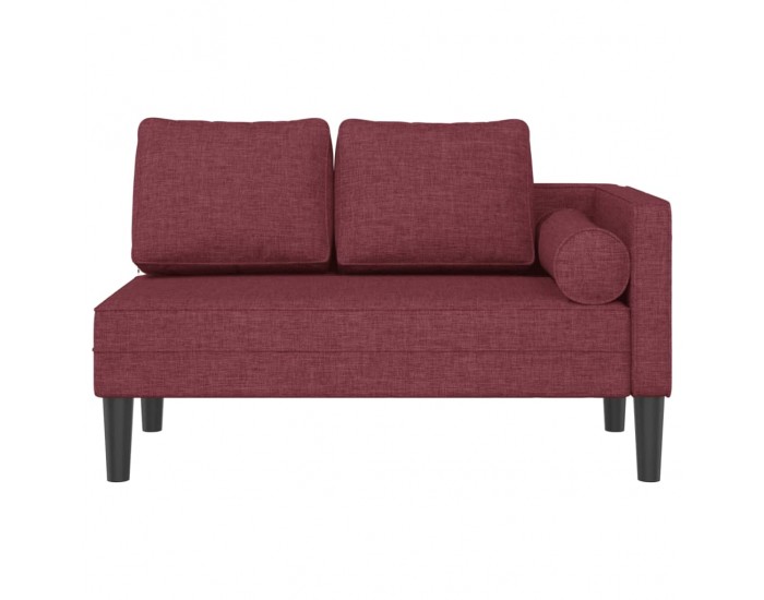 Sonata H Кушетка с възглавници, виненочервена, текстил