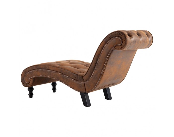 Sonata H Кушетка, кафява, изкуствен велур