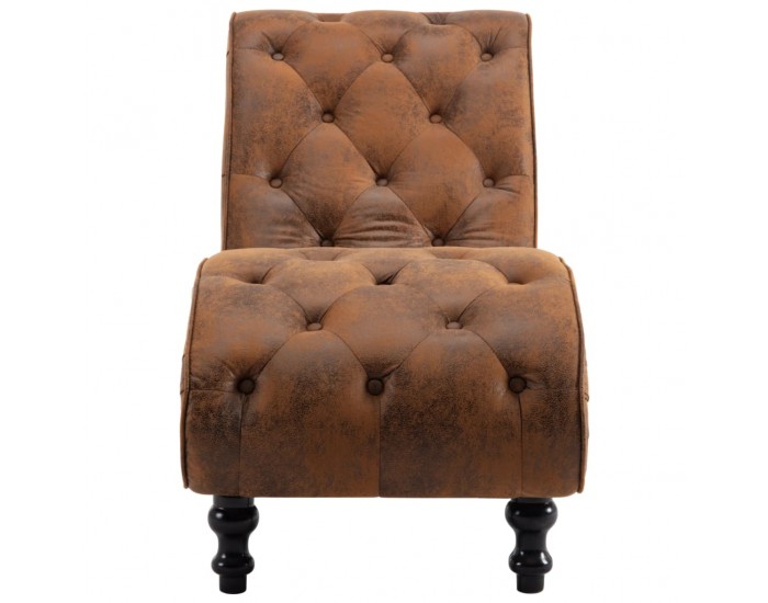 Sonata H Кушетка, кафява, изкуствен велур