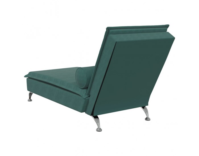 Sonata H Масажна кушетка с болстер, тъмнозелена, кадифе Sonata H Масажна кушетка с болстер, тъмнозелена, кадифе