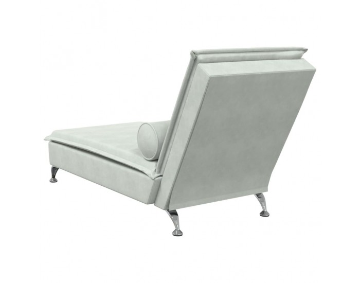 Sonata H Масажна кушетка с болстер, светлосива, кадифе