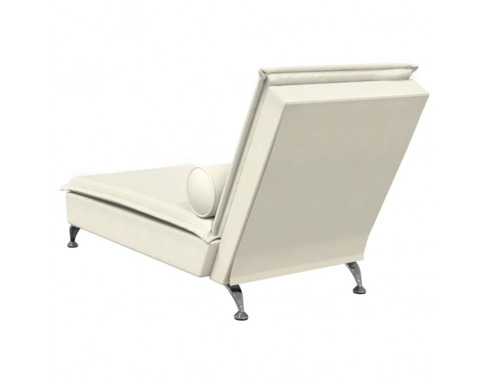 Sonata H Масажна кушетка с болстер, кремава, кадифе
